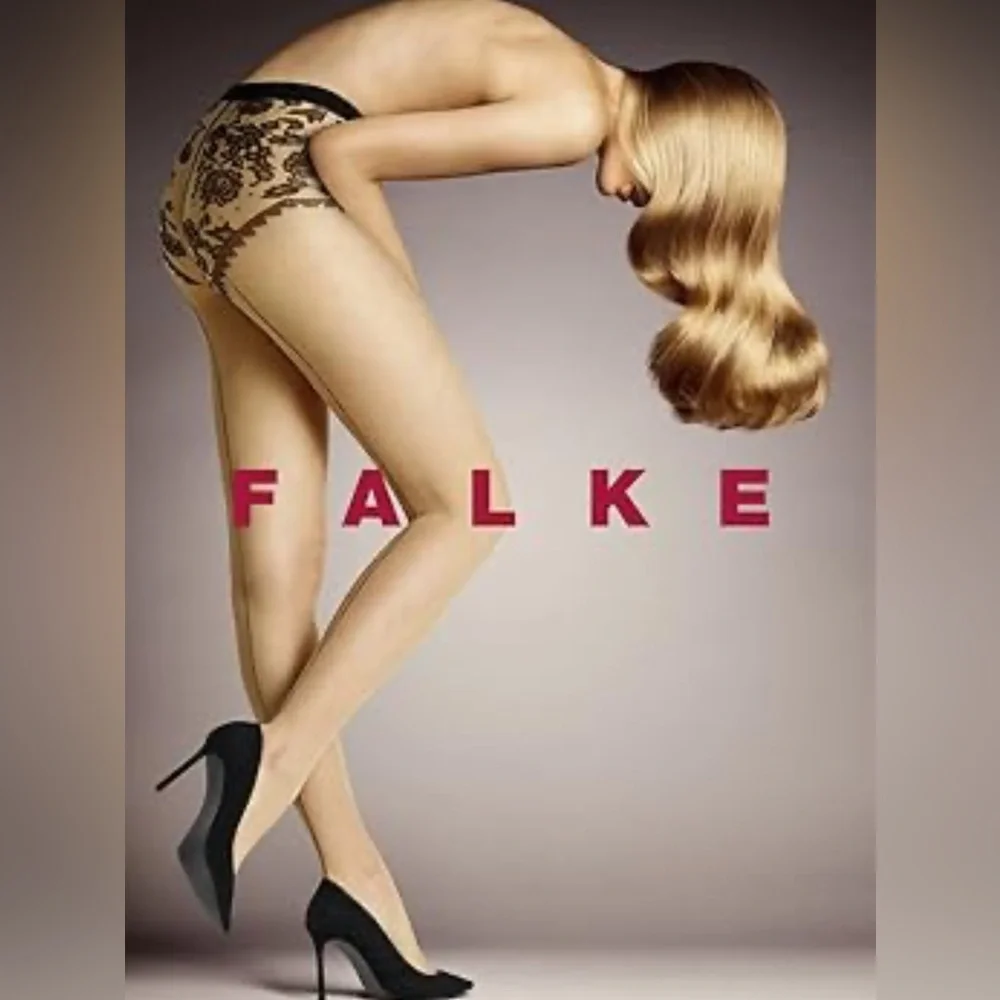 Sexy Hot🔥Falke women's 20 den sheer tights footed amazon floral size small